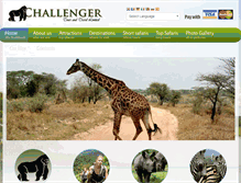 Tablet Screenshot of challengersafari.com
